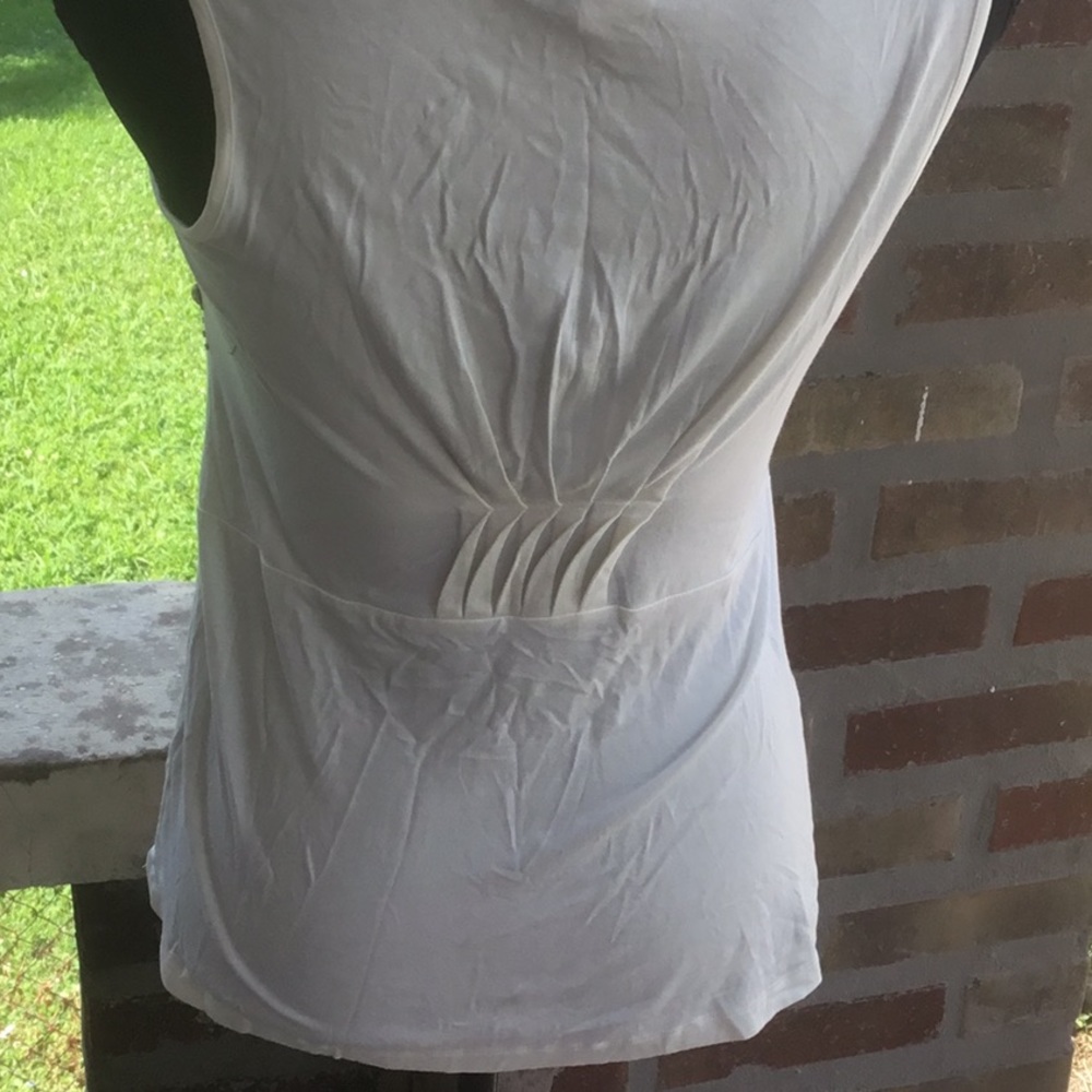 Artisan. Cream white sleeveless shirt  S - Picture 4 of 5